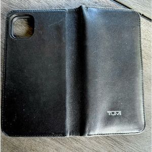 Tumi folio iphone11 pro max leather case